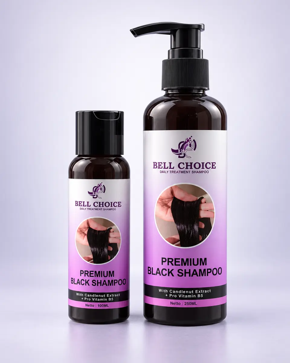 Bell Choice Premium Black Shampoo sebagai solusi