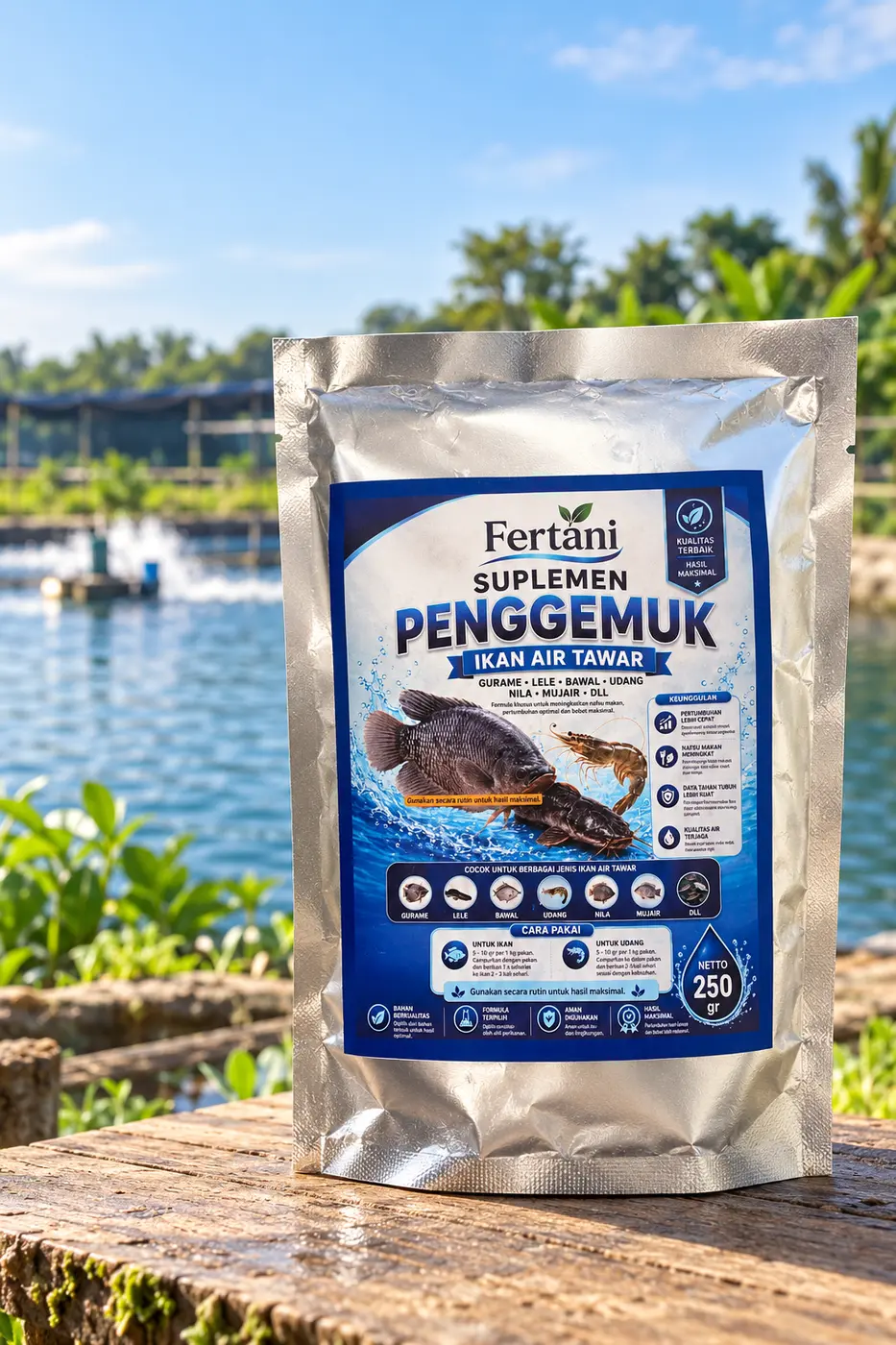 Fertani Suplemen Penggemuk Ikan 250g