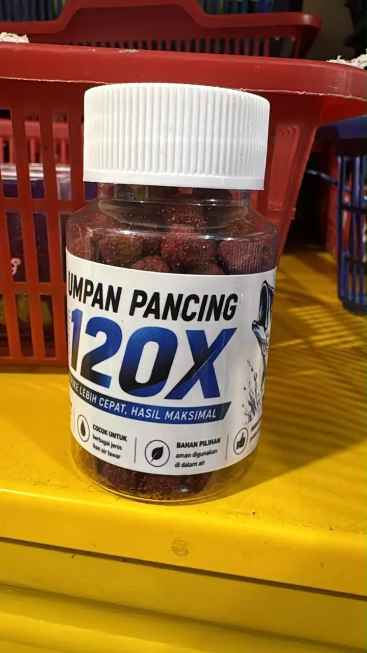 Foto asli Umpan Pancing 120X isi 200 butir