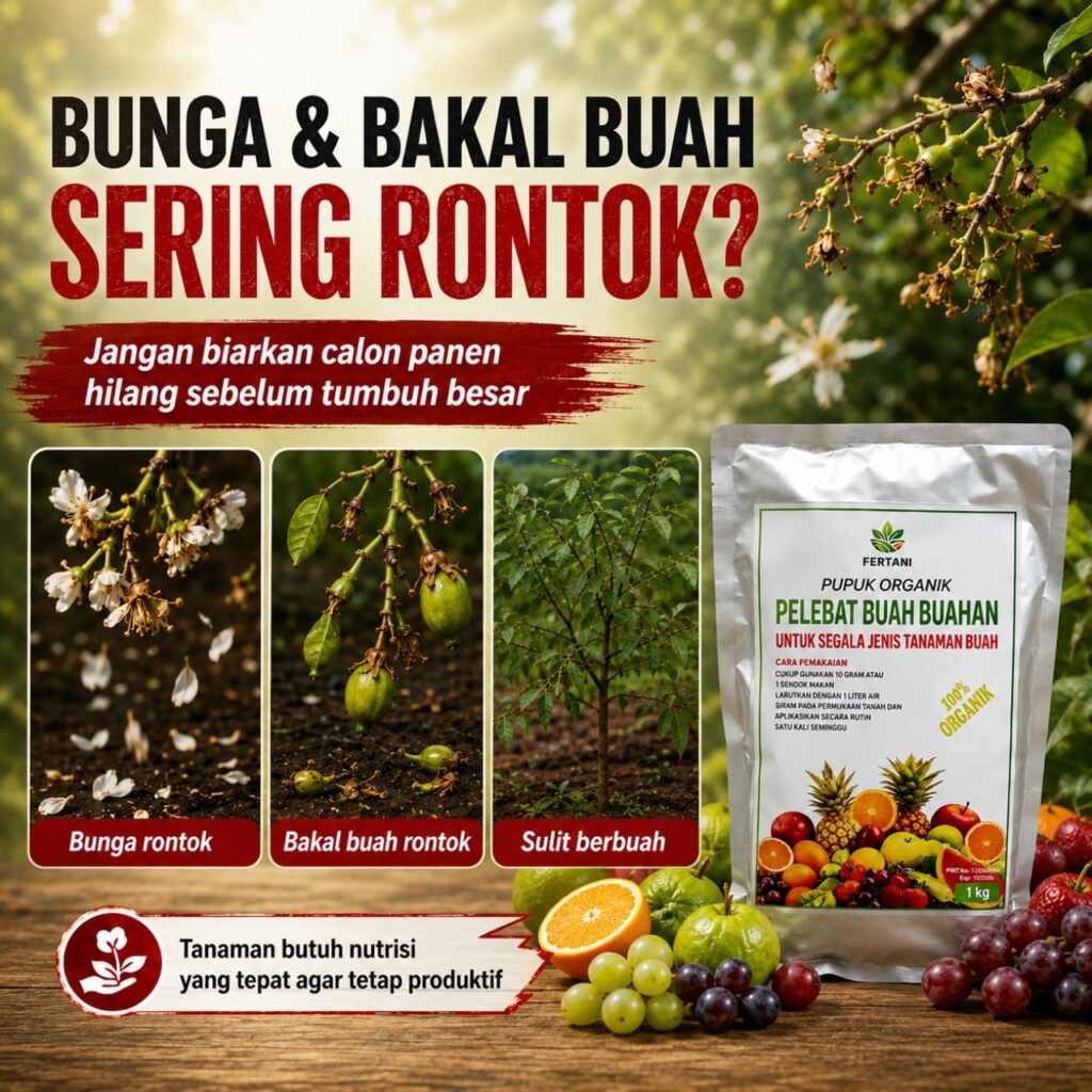 Pupuk Organik Pelebat Buah Fertani 250 Gram